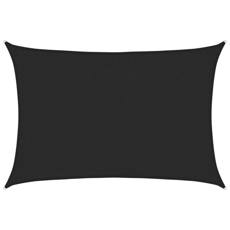 Vidaxl Zonnezeil 160 g m² 2,5x3,5 m HDPE noir