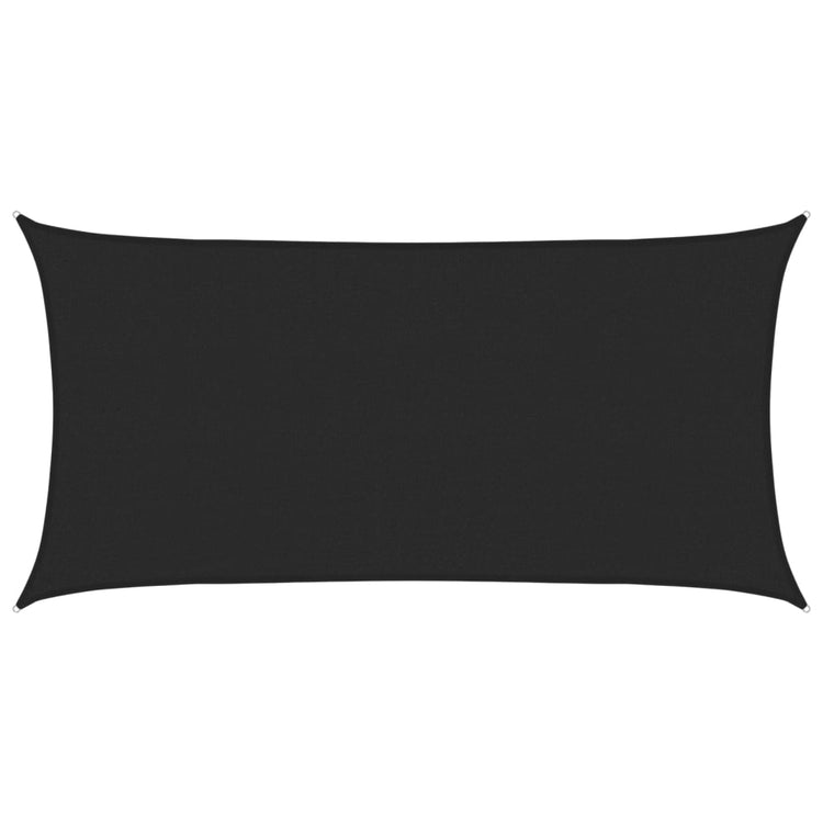 Vidaxl Zonnezeil 160 g m² 2,5x4,5 m HDPE noir