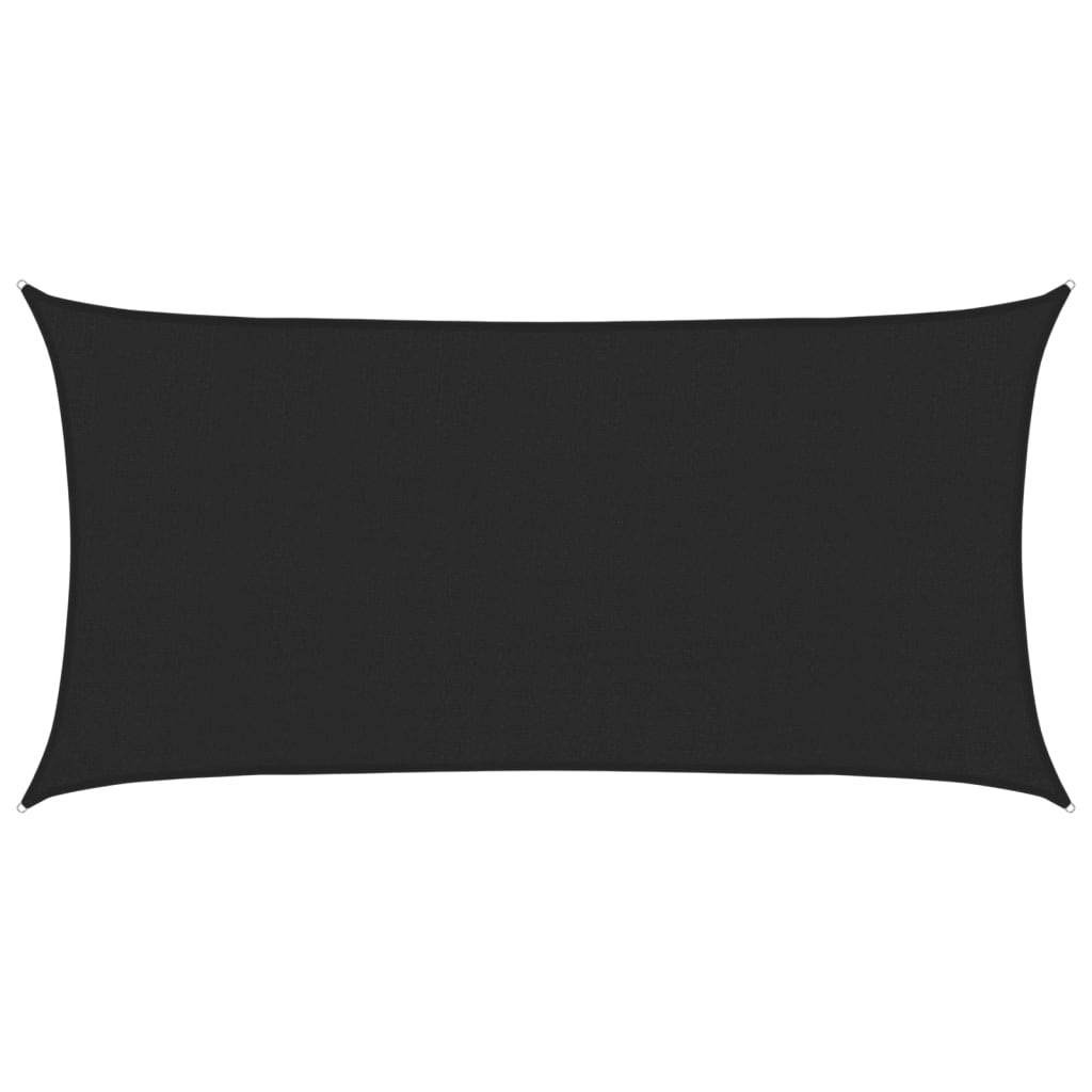 Vidaxl Zonnezeil 160 g m² 2,5x5 m HDPE noir