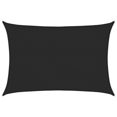 Vidaxl Zonnezeil 160 g m² 3x4,5 m HDPE noir