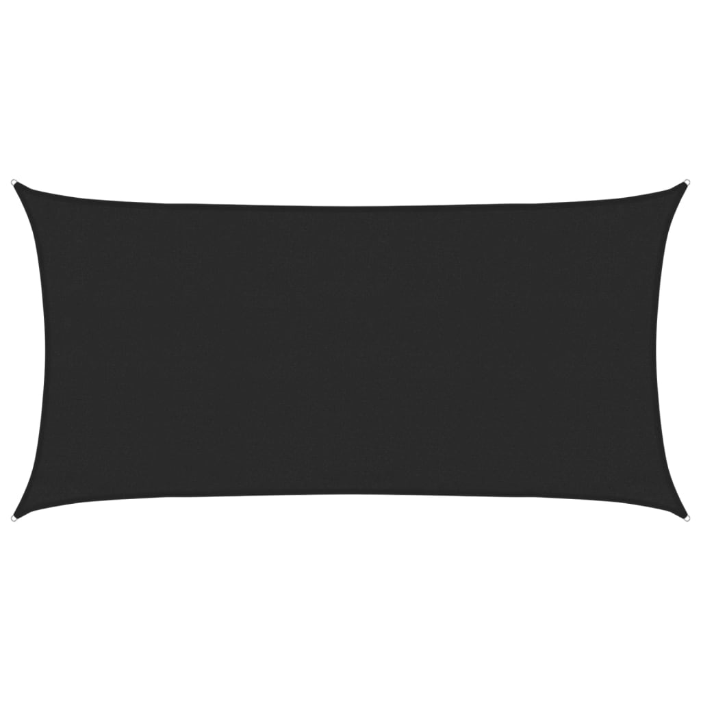 Vidaxl Zonnezeil 160 g m² 3x6 m HDPE noir