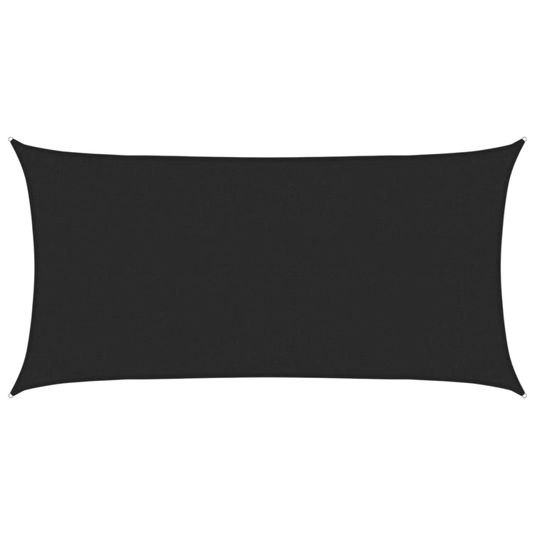 Vidaxl Zonnezeil 160 g m² 3x6 m HDPE noir