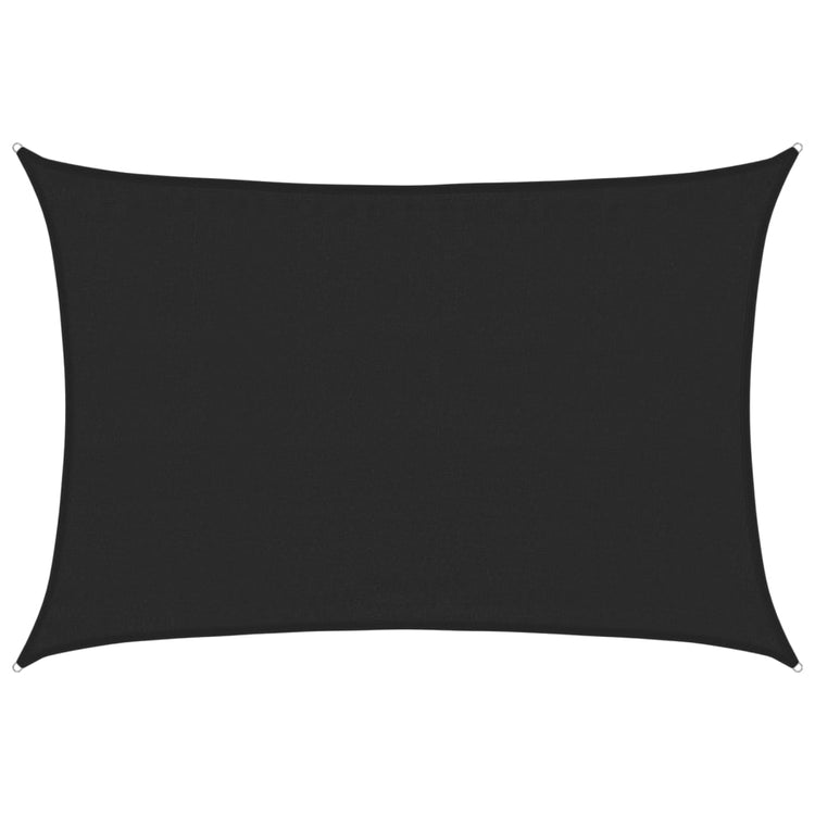 Vidaxl Zonnezeil 160 g m² 3,5x4,5 m HDPE noir
