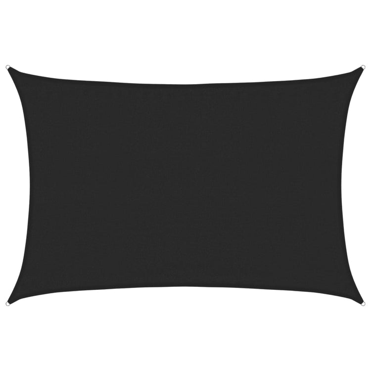 Vidaxl Zonnezeil 160 g m² 3,5x5 m HDPE noir