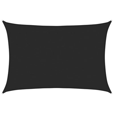 Vidaxl Zonnezeil 160 g m² 4x5 m HDPE noir