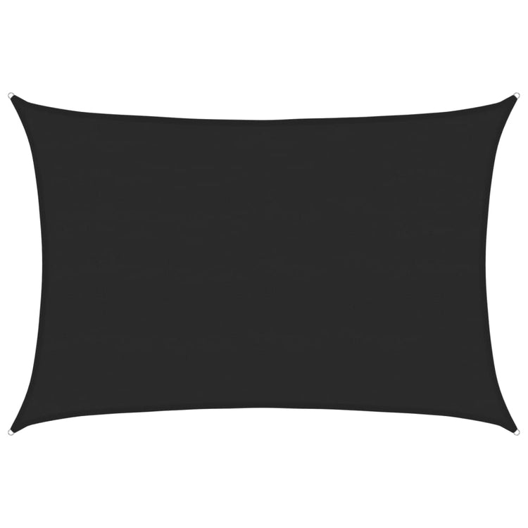 Vidaxl Zonnezeil 160 g m² 5x7 m HDPE noir