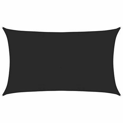 Vidaxl Zonnezeil 160 g m² 5x8 m HDPE noir