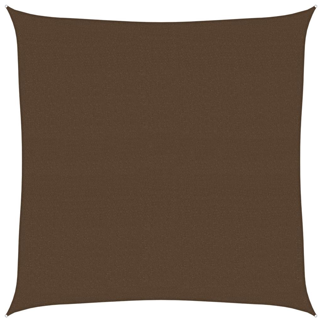 Vidaxl Zonnezeil 160 g m² 4,5x4,5 m brun HDPE