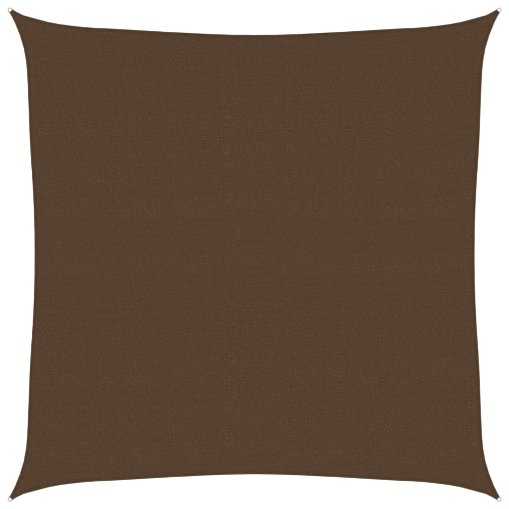 Vidaxl voile d'ombrage 160 g m² 7x7 m HDPE marron