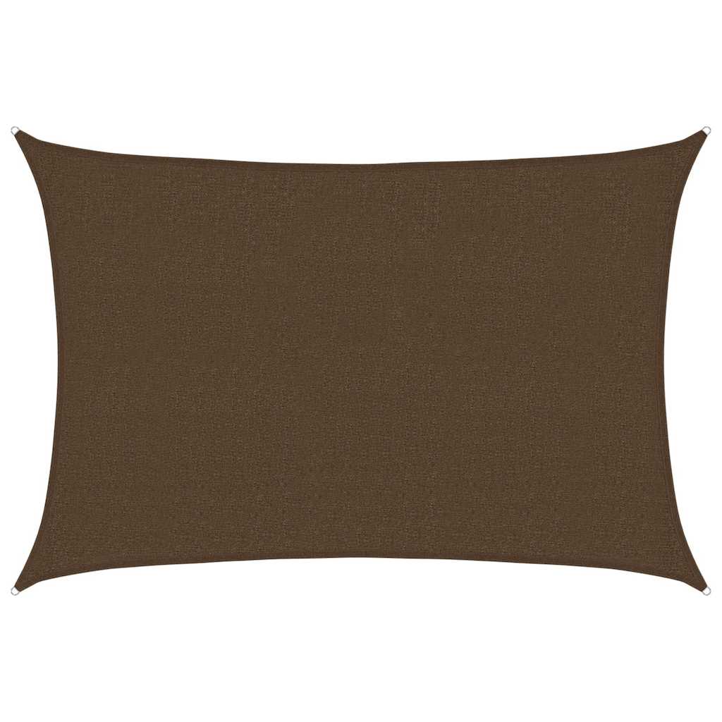 Vidaxl Zonnezeil 160 g m² 2,5x3,5 m brun HDPE