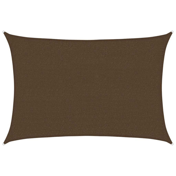 Vidaxl Zonnezeil 160 g m² 2,5x3,5 m brun HDPE