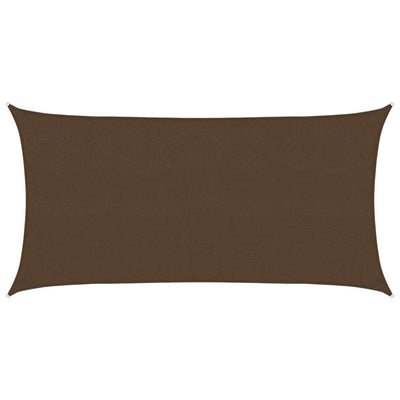 Vidaxl Zonnezeil 160 g m² 2,5x4,5 m brun HDPE