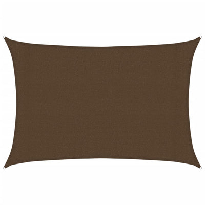 Vidaxl Zonnezeil 160 g m² 3x5 m HDPE Brown