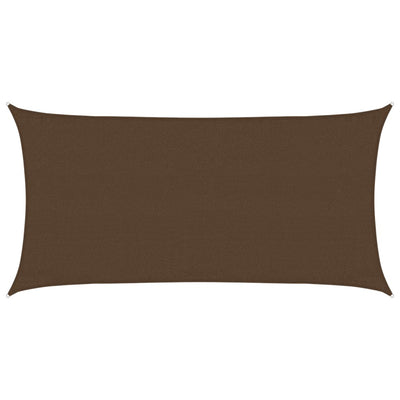 Vidaxl Zonnezeil 160 g m² 3x6 m HDPE Brown