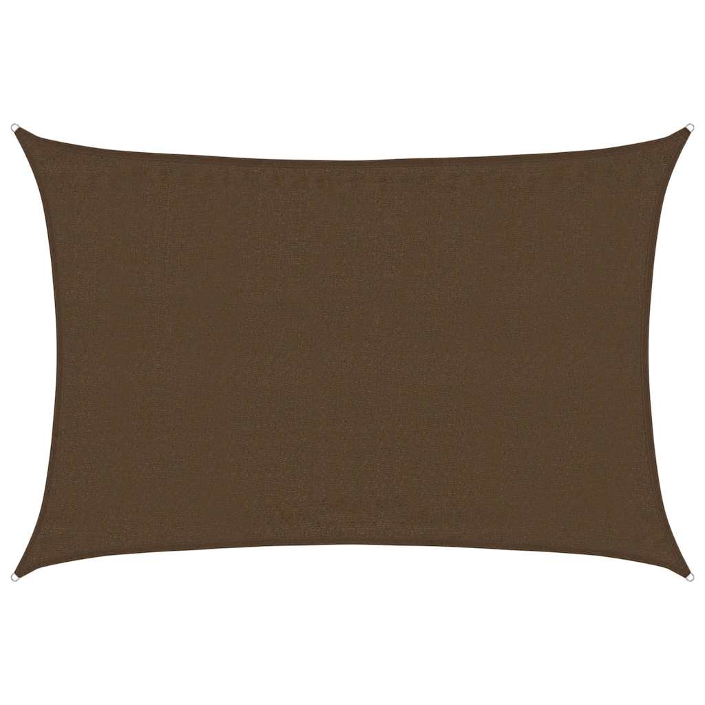 Vidaxl Zonnezeil 160 g m² 3,5x5 m HDPE Brown