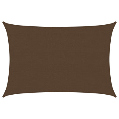 Vidaxl Zonnezeil 160 g m² 4x5 m HDPE Brown