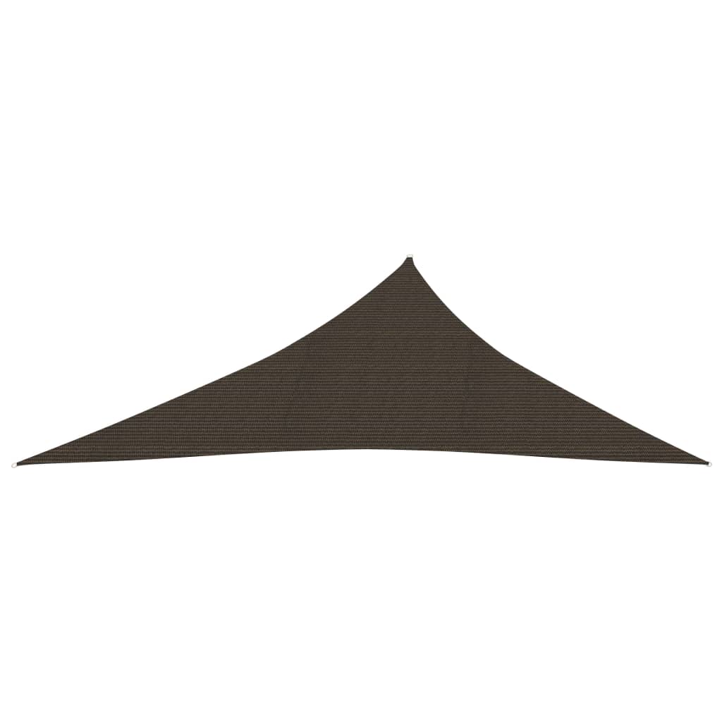 Vidaxl Zonnezeil 160 g m² 3x4x5 M HDPE Brown