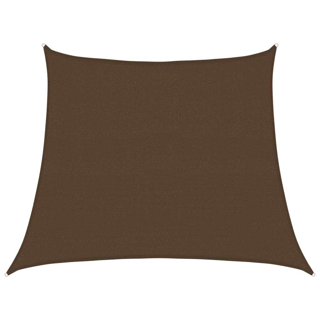 Vidaxl voile d'ombrage 160 g m² 3 4x3 m hdpe marron