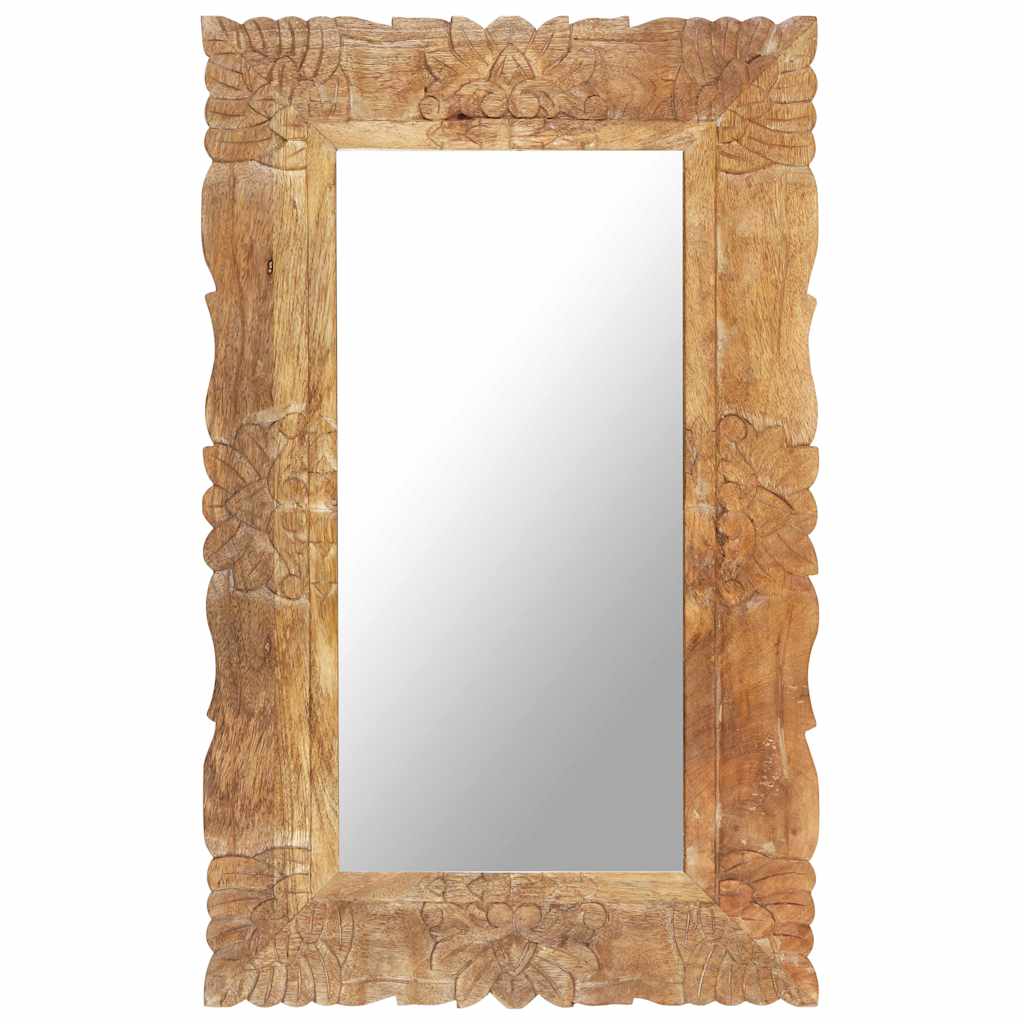 Vidaxl Mirror 80x50 cm en bois de mangue solide