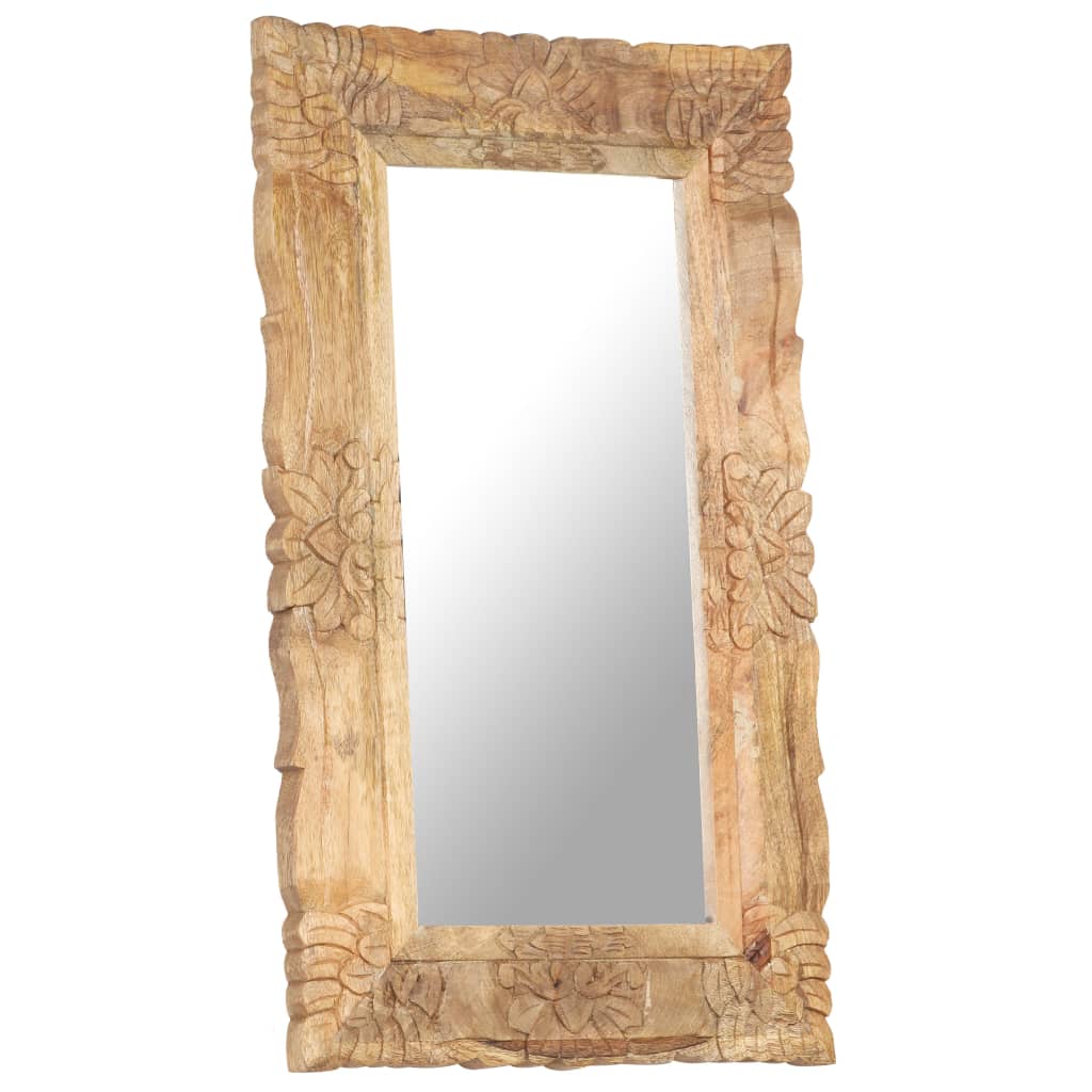 Vidaxl Mirror 80x50 cm en bois de mangue solide