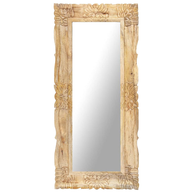 Miroir Vidaxl 110x50 cm Wood de mangue solide