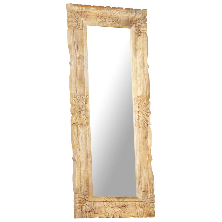 Miroir Vidaxl 110x50 cm Wood de mangue solide