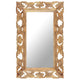 Vidaxl Mirror Hand -Cut 80x50 cm Mango Solid Brown