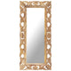 Vidaxl Mirror Hand -Cut 110x50 cm Mango Solid Brown