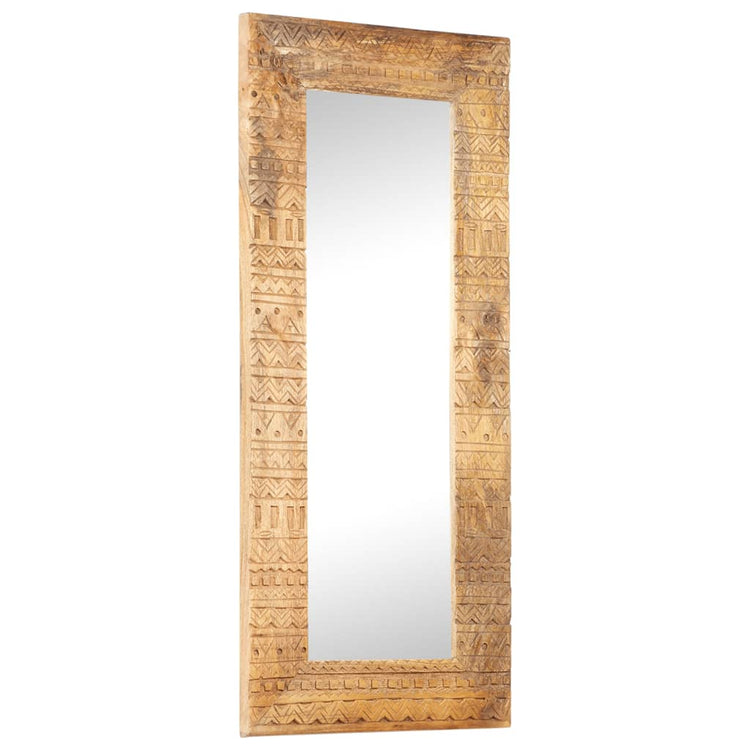Vidaxl Mirror Hand -Cut 110x50x2,5 cm Solid Mangowood
