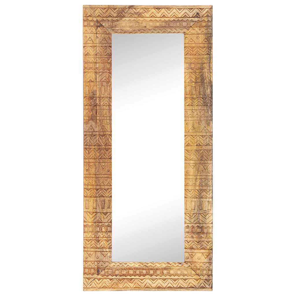 Vidaxl Mirror Hand -Cut 110x50x2,5 cm Solid Mangowood