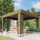 Tonnelle Vidaxx à double toit 180 g m² 3x3x2,7 m taupe