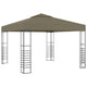 Pavillon de jardin Vidaxxl 180 g m² 3x3 m taupe