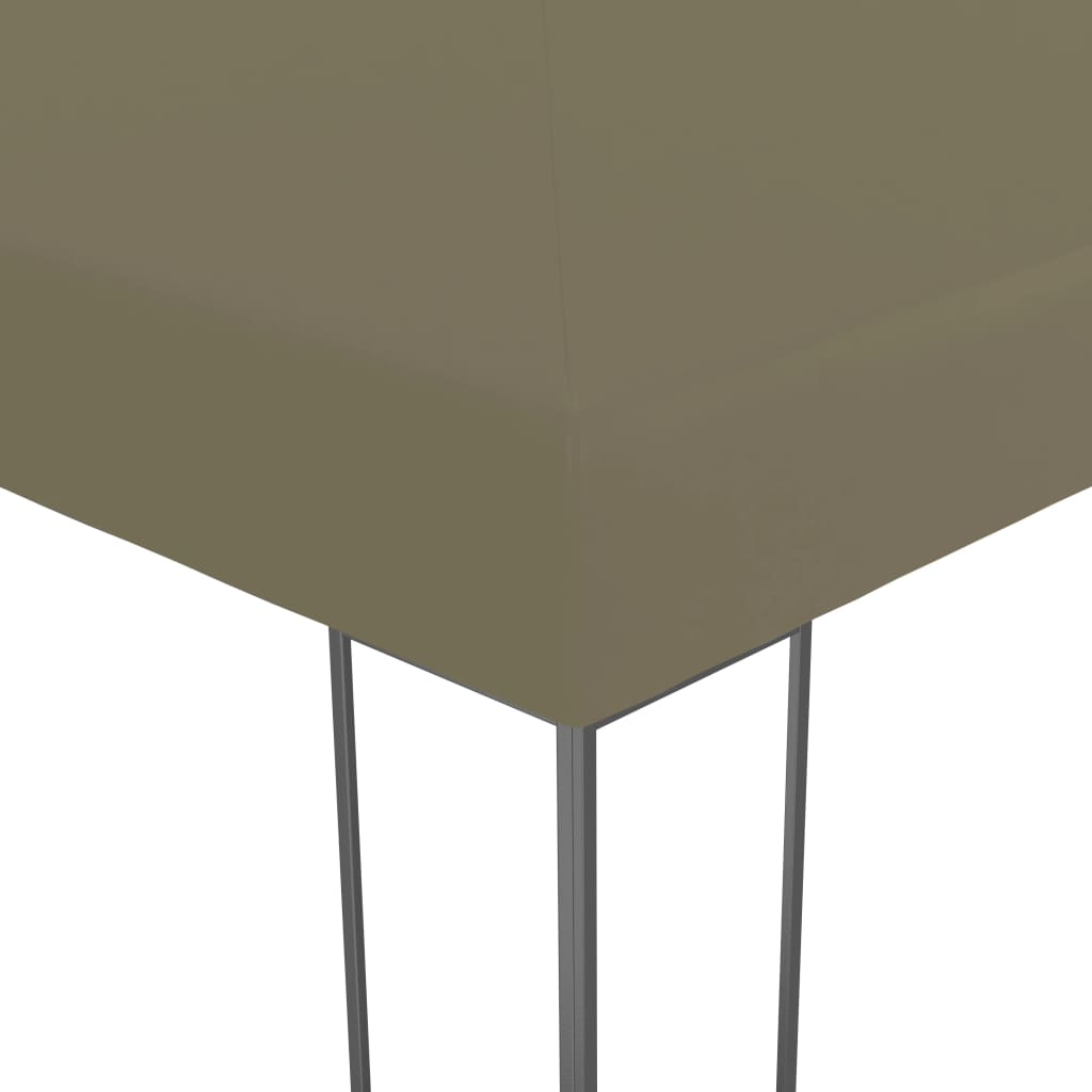 Pavillon de jardin Vidaxxl 180 g m² 3x3 m taupe