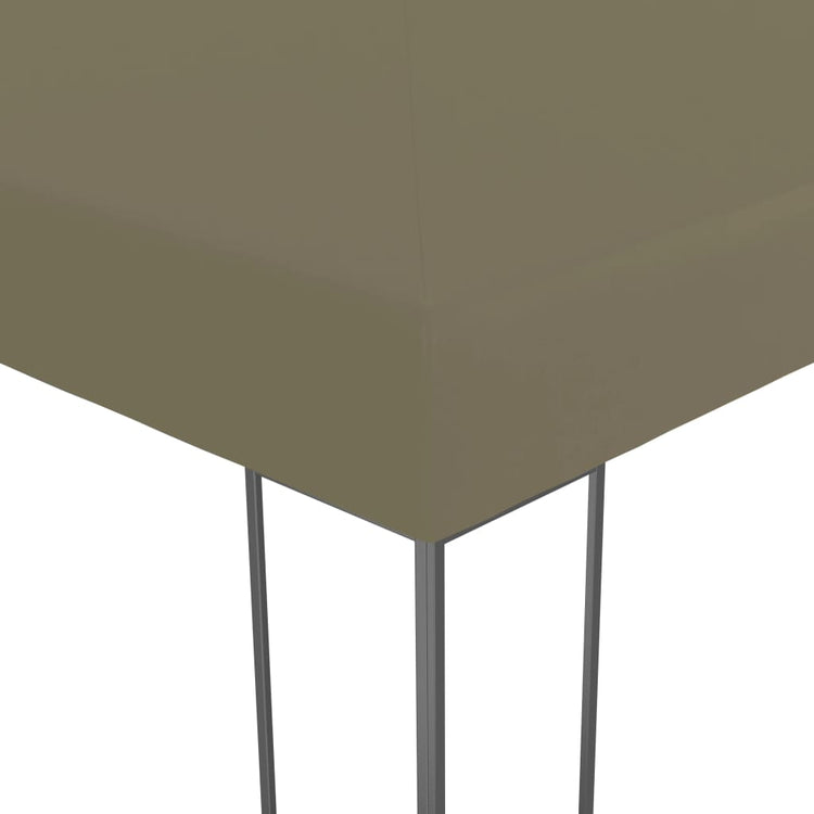 Pavillon de jardin Vidaxxl 180 g m² 3x3 m taupe