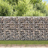 Mur de schanskorf Vidaxl avec les couvercles 200x60x100 cm en acier galvanisé