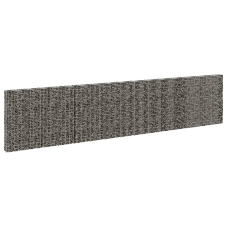 Mur Vidaxl Schanskorf avec couvercles 900x30x200 cm en acier galvanisé