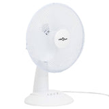 VIDAXL TABLE FAN 3 vitesses de 40 W 30 cm Blanc - afbeelding 1