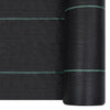 Vidaxl Carrot tissu 1x25 m pp noir