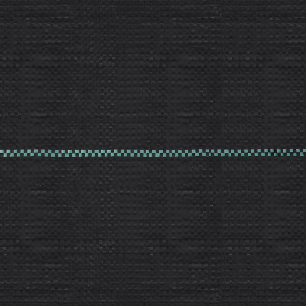 Vidaxl Carrot tissu 2x10 m pp noir