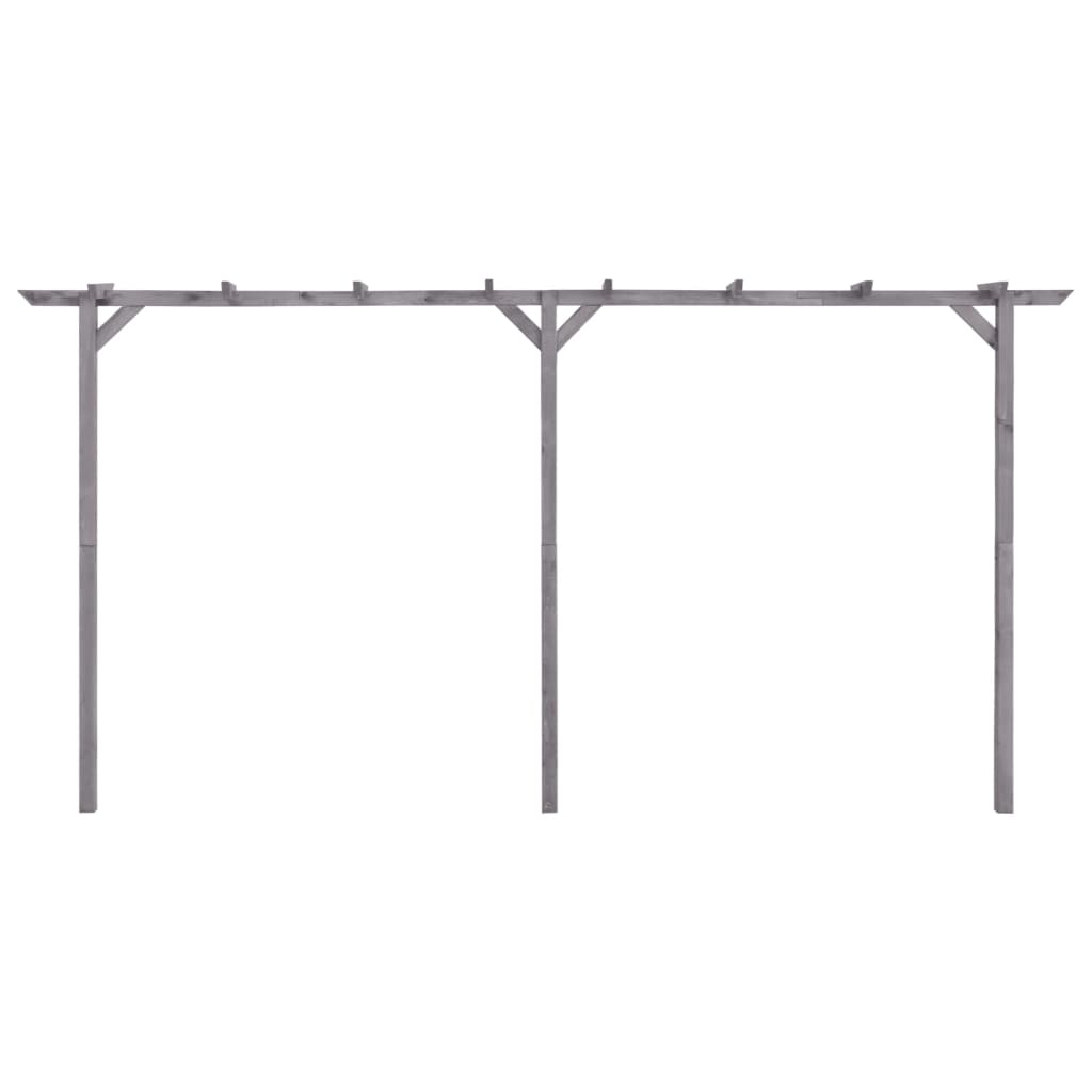 Vidaxl Pergola 400x40x205 cm en bois de pin imprégné gris