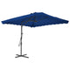 Parasol vidaxl avec poteau en acier 250x250x230 cm bleu