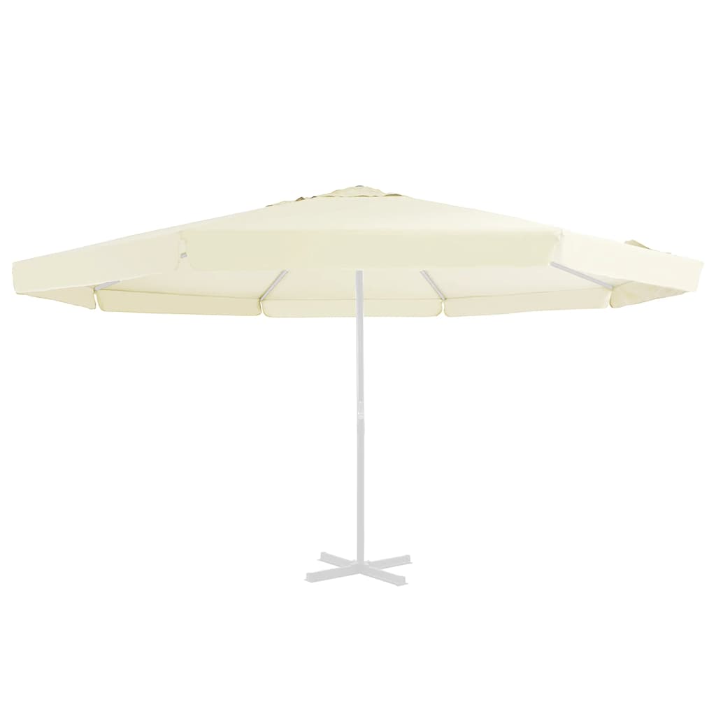 Tissu de remplacement Vidaxl pour parasol 500 cm sable -colored