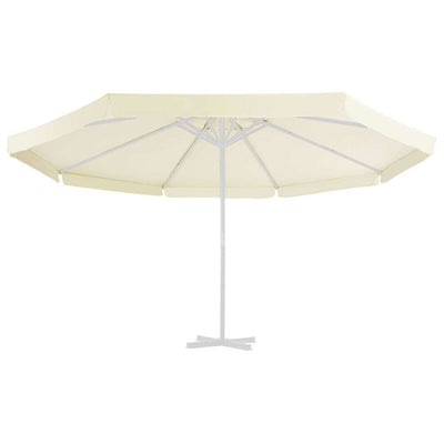 Tissu de remplacement Vidaxl pour parasol 500 cm sable -colored