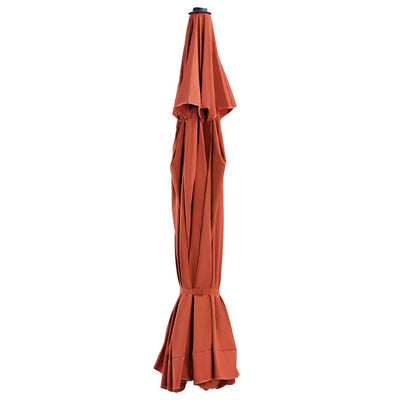 Tissu de remplacement Vidaxl pour parasol 500 cm en terre cuite -colored