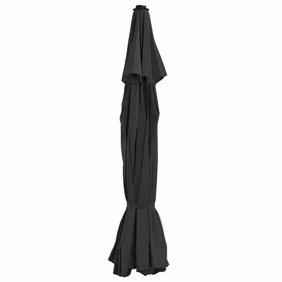 Tissu de remplacement Vidaxl pour parasol 500 cm noir