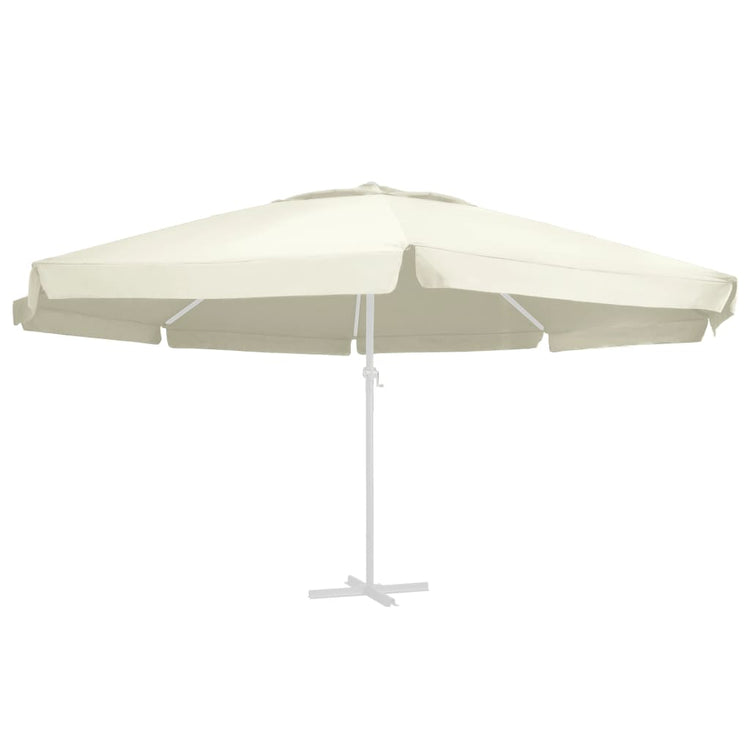 Tissu de remplacement Vidaxl pour parasol 600 cm Sable -Colored