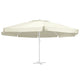 Tissu de remplacement Vidaxl pour parasol 600 cm Sable -Colored