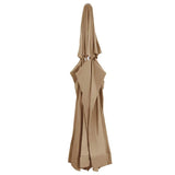 Tissu de remplacement Vidaxl pour parasol 600 cm taupe - afbeelding 1