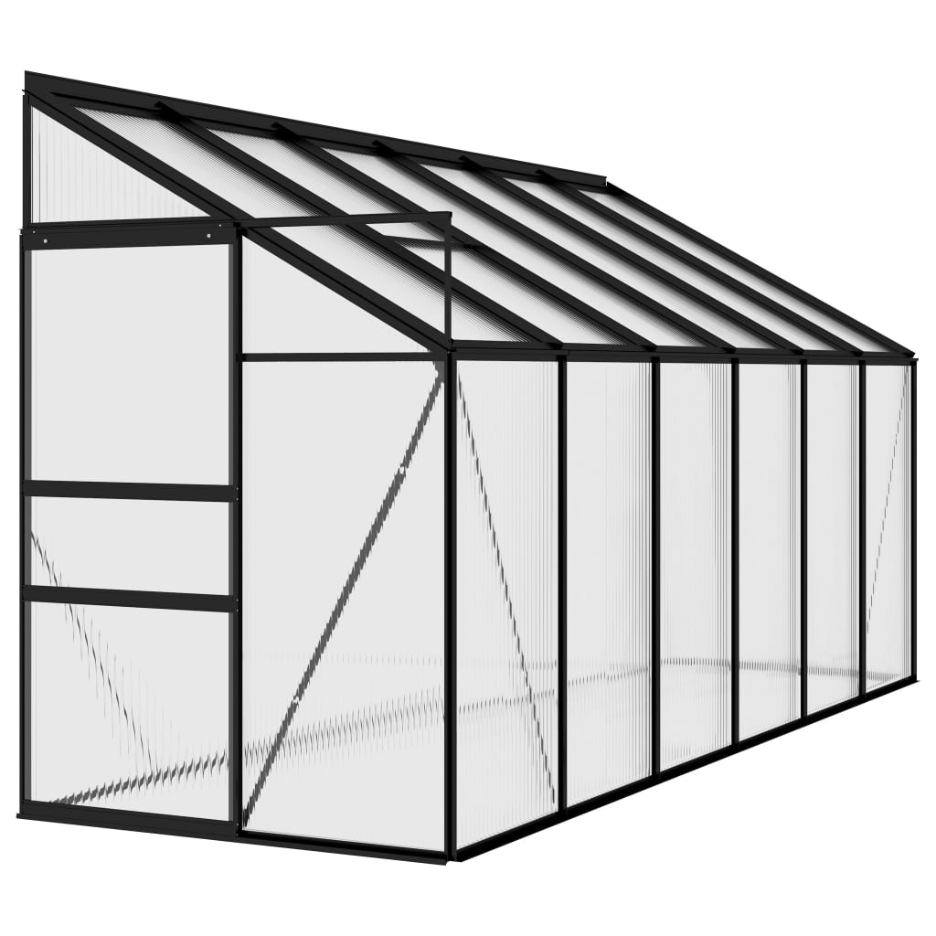 Vidaxl Greenhouse 7,44 m³ Aluminium anthracite -colored