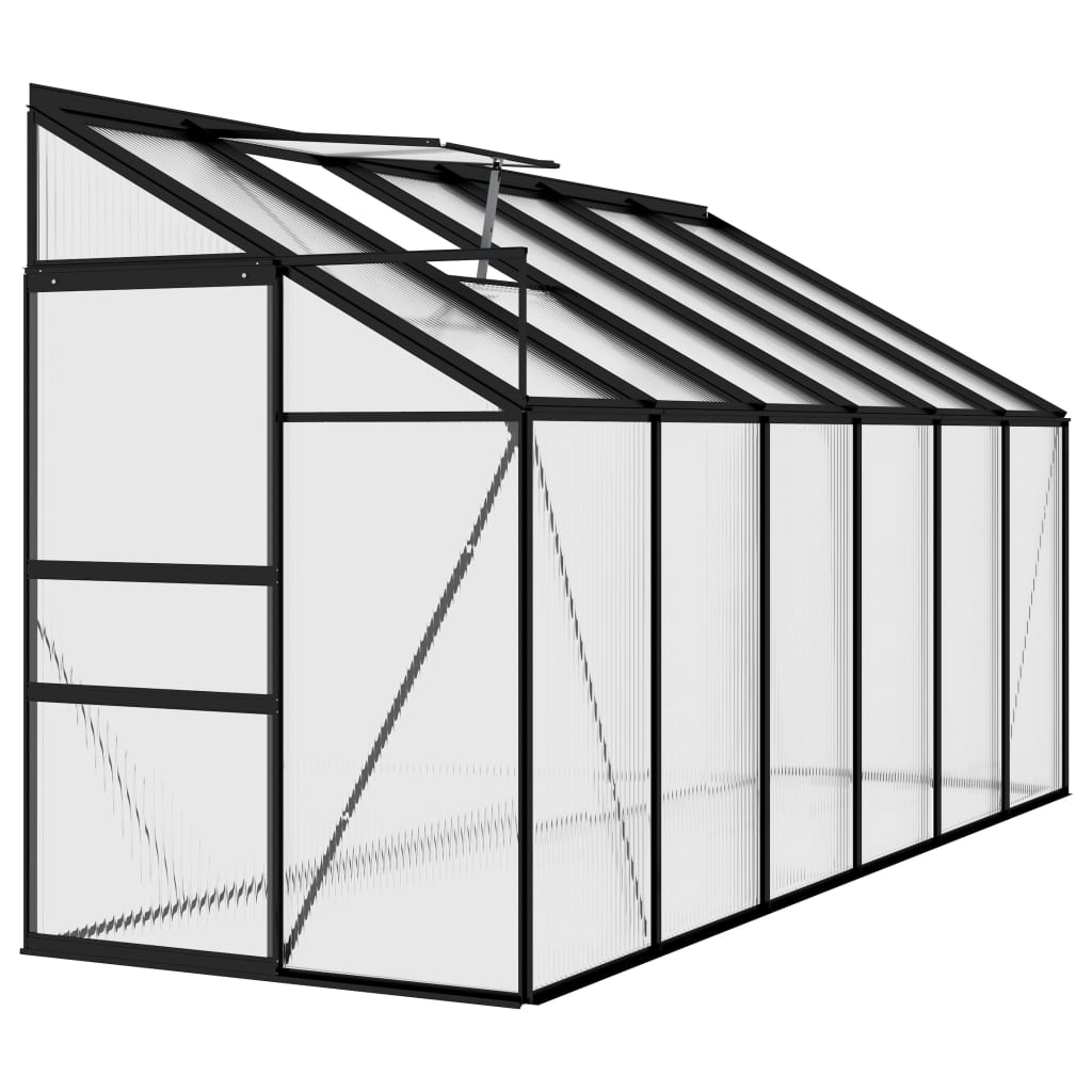 Vidaxl Greenhouse 7,44 m³ Aluminium anthracite -colored